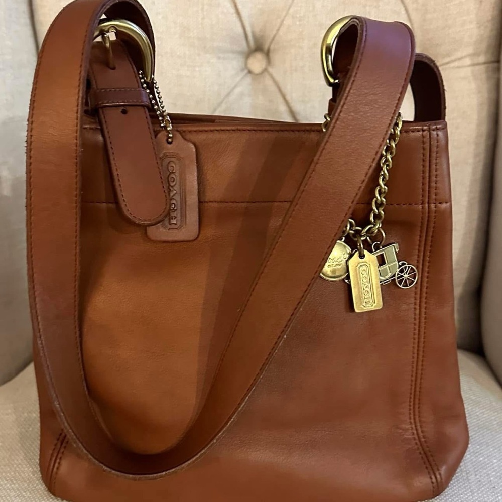 Coach Vintage Soho Waverly Soho Buckle Tote Bag British Tan 4157